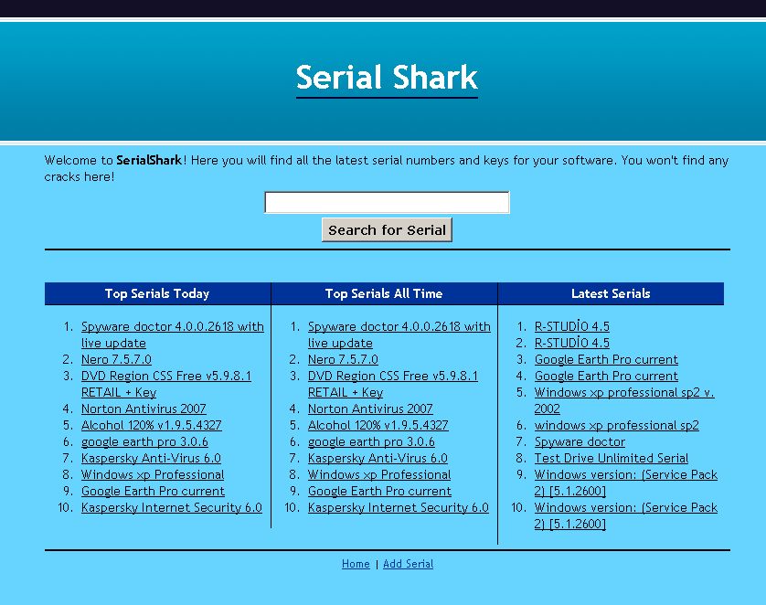 Serial Shark site (closed) Old Habits die Harder