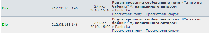 Редактирование Panterki
