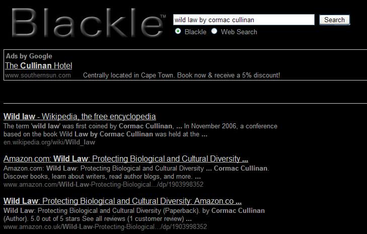 Blackle results