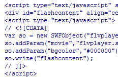 code html flv