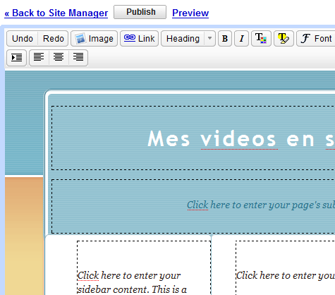 editer page web