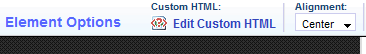 Custom HTML toolbar