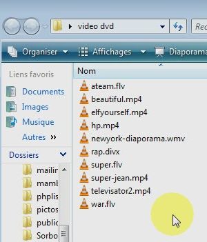 fichiers video à convertir