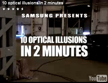 10 оптических иллюзий за 2 минуты от Samsung!