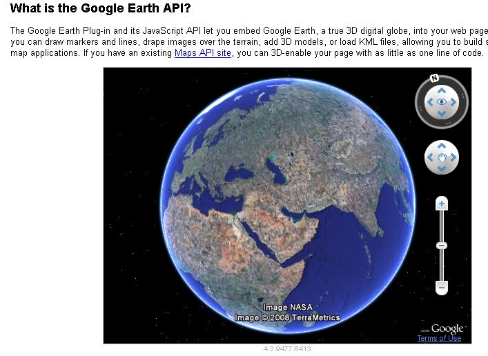 Google Earth в браузере