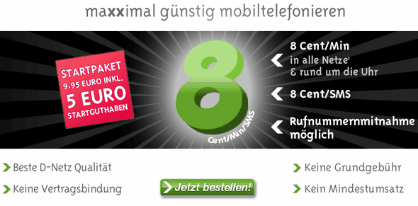 maXXim. 8 центов за минуту и SMS во все сети